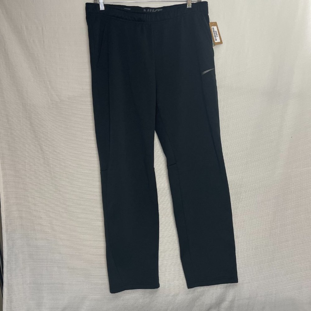 Nike Men's Size XL Black Dri-Fit Heavy Sweat Pants with Pockets #993